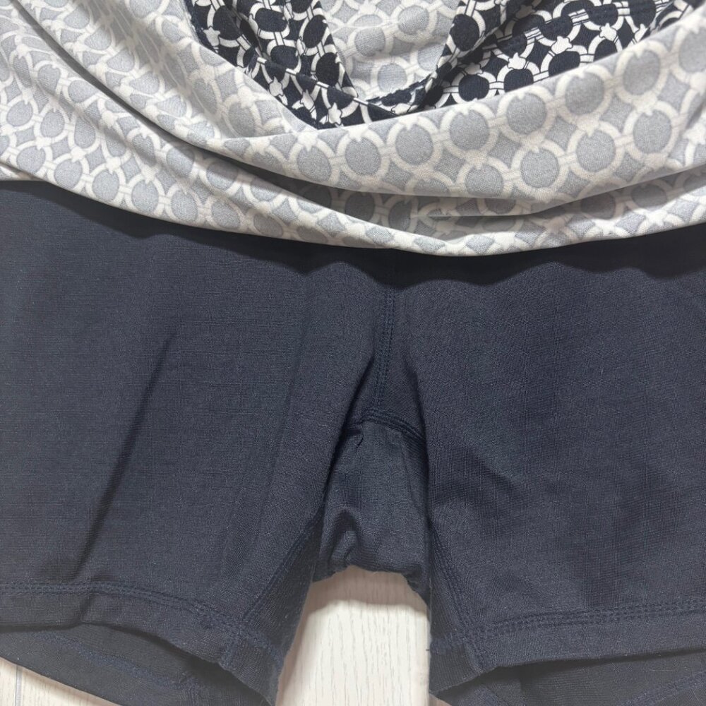 Classic Dark Navy w/White Patterned Lightweight Skort - Picture 6 of 9